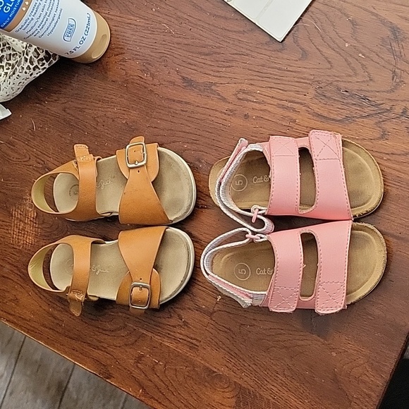 Cat & Jack Other - 2 pair little girls size 5 sandals